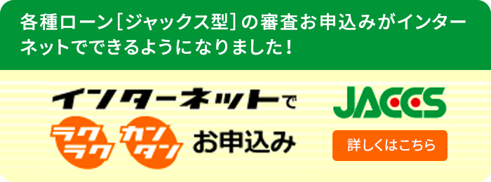 各種ローンジャックス型の審査のインターネット申し込み